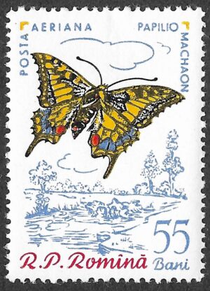 Romania. 1960 Butterflies & Moths. 55B. MNH. Mi1921