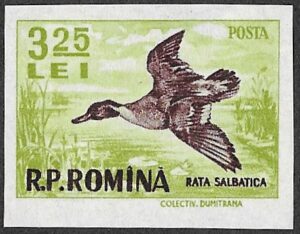 Romania. 1956 Game Animals, Imperforated. 3.25L. MNH. Mi1624