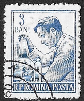 Romania. 1955 Professions. 3B. Cancelled. Cat Mi1500