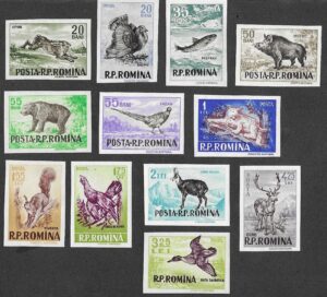 1956 Game Animals - As No.1570-1581, Imperforated