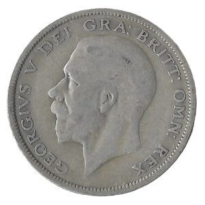 United Kingdom. 1933. ½ Crown - George V 4th type. Silver (.500). VF. 13.72g. KM835. C097. RI.6