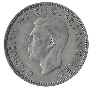 United Kingdom. 1941. 2 Shillings - George VI Scottish crest; without 'IND:IMP'. Silver (.500). XF. 11.341g. KM878. C117. RI.4