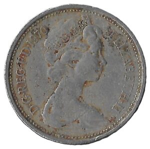 United Kingdom. 1970. 5 New Pence - Elizabeth II 2nd portraitt. Copper-Nickel. VF. 5.57g. KM911. C124. RI.3