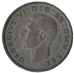 United Kingdom. 1945. 2 Shillings - George VI with 'IND:IMP'. Silver (.500). XF. 11.10g. KM855. C142. RI.5