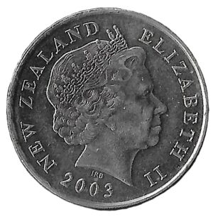 New Zealand. 1973. 10 Cents - Elizabeth II 4th portrait; Non-Magnetic, Large type. Copper-Nickel. AU. 5.71g. KM117. C173. RI.9