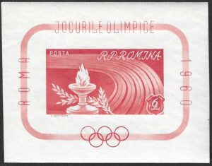 Romania. 1960 Olympic Games - Rome, Italy. 6L. MNH. Mi Block47