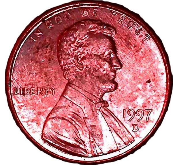 USA. 1997. 1 Cent "Lincoln Memorial Cent". Copper plated zince. Unc. 2.52g. KM201a. C176. RI.2