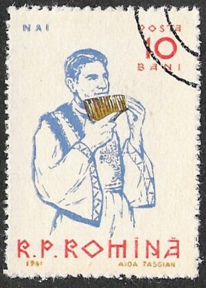 Romania. 1961 Musical Instruments. 10B. Cancelled. Mi1997