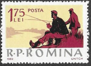 Romania. 1962 Fishing. 1.75L. MNH. Mi2084