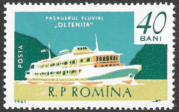 Romania. 1961 Ships. 40B. MNH. Mi1973