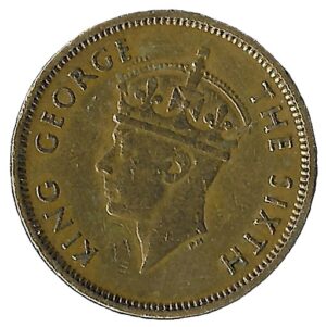 Hong Kong. 1948. 10 Cents - George VI. Nickel brass. XF. 4.51g. KM25. C246. RI.4