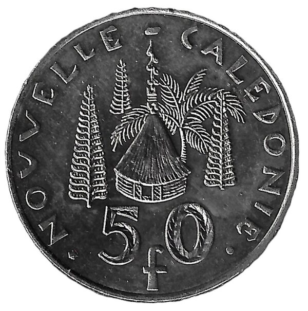 New Caledonia. 2004. 50 Francs. Nickel. Unc. 14.94g. KM13. C253. RI.9