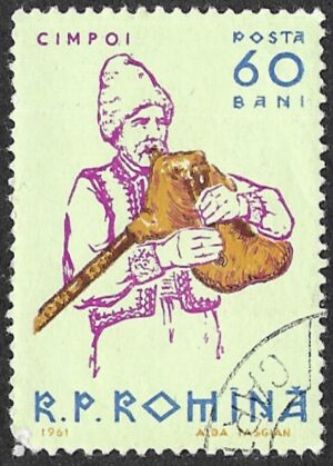 Romania. 1961 Musical Instruments. 60B. Cancelled. Mi2000