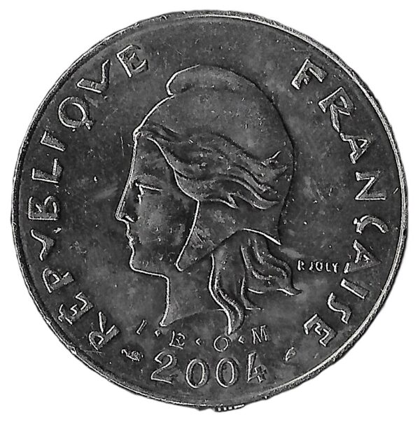 New Caledonia. 2004. 50 Francs. Nickel. Unc. 14.94g. KM13. C253. RI.9