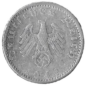 Germany. 1940. 50 Reichspfennig. Aluminium. VF. 1.34g. KM96. C245. RI.5