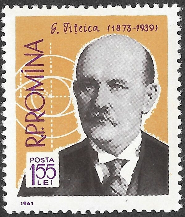 Romania. 1961 Scientists. Gheorghe Tjeica. 1.55L. MNH. Mi1961