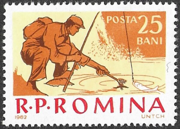 Romania. 1962 Fishing. 25B. MNH. Mi2079