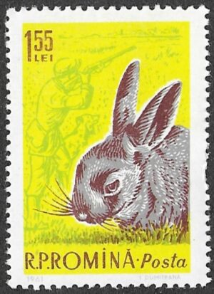 Romania. 1961 Game Animals. 1.55L. MNH. Mi1988