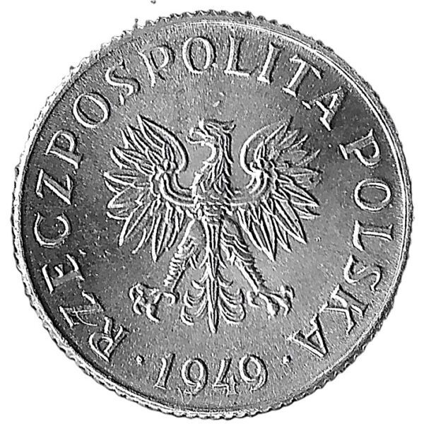 Poland. 1949. 1 Grosz. Aluminium. Unc. 0.52g. Y39. C241. RI.5