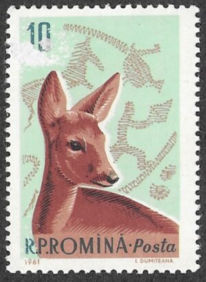 Romania. 1961 Game Animals. 10B. MNH. Mi1981