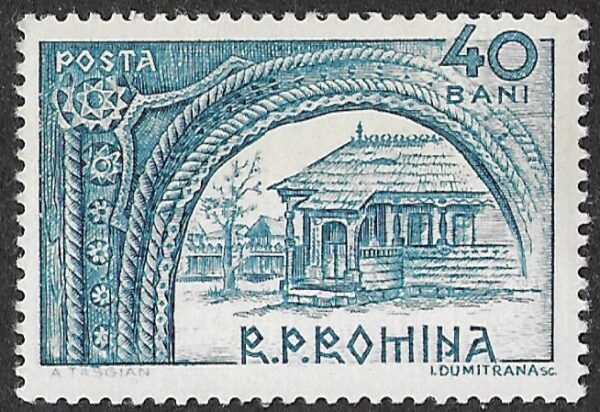 Romania. 1963 Open Air Museum - Old Village Houses, Bucharest. 40B. MNH. Mi2223