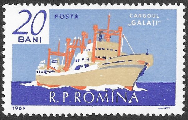 Romania. 1961 Ships. 20B. MNH. Mi1972