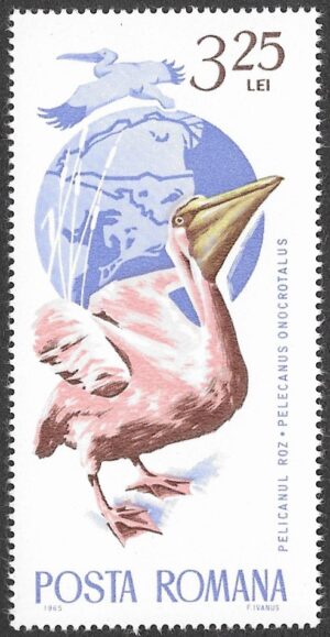Romania. 1965 Birds. 3.25L. MNH. Mi2439