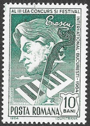 Romania. 1964 International Music Competition "George Enescu". 10B. MNH. Mi2326