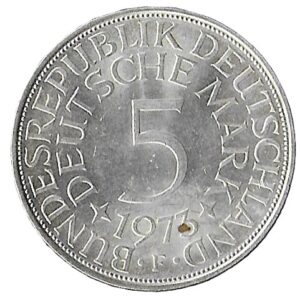 Germany. 1973. 5 Deutsche Mark. Au. Silver (.625). 11.12g. KM112. C365. RI.4