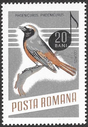 Romania. 1966 Songbirds. 20B. MNH. Mi2503