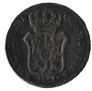 Spain. 1841. Catalonia. 3 Cuartos - Isabella II 3 CUAR. Copper. 7.03g. KM126. C366. RI.30