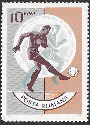 Romania. 1966 Football World Cup - England. 10B. MNH. Mi2494