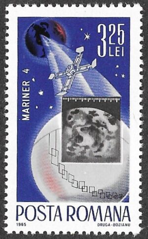 Romania. 1965 Space Travel. 3.25L. MNH. Mi2468