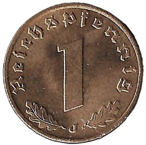 Germany. 1940. 1 Reichspfennig. Bronze. 2.01g. Unc. KM89. C377. RI.4