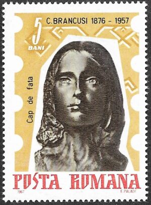 Romania. 1967 The 10th Anniversary of the Death of Constantin Brancusi. 5B. MNH. Mi2582
