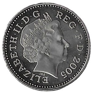 United Kingdom. 2005. 10 Pence - Elizabeth II 4th portrait; Crowned Lion. Copper-Nickel. 6.45g. Proof. KM989. C388. RI.3