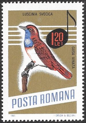 Romania. 1966 Songbirds. 1.20L. MNH. Mi2505