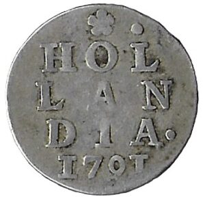 Netherlanda. Dutch Republic. 1791. 2 Stuivers. Silver (.583). 1.59g. VF. KM48. C384. RI.15