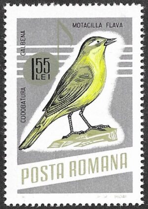 Romania. 1966 Songbirds. 1.55L. MNH. Mi2506