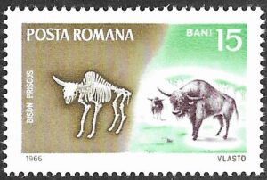 Romania. 1966 Prehistoric Animals. 15B. MNH. Mi2555