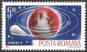 Romania. 1965 Space Travel. 5L. MNH. Mi2469