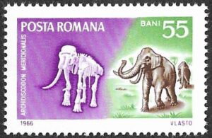 Romania. 1966 Prehistoric Animals. 55B. MNH. Mi2556