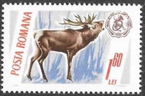 Romania. 1965 Game Animals and Trophies. 1.60L. MNH. Mi2462