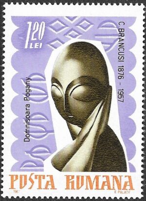 Romania. 1967 The 10th Anniversary of the Death of Constantin Brancusi. 1.20L. MNH. Mi2587