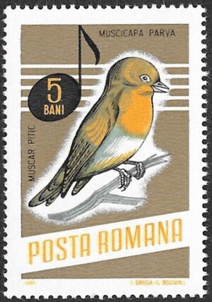 Romania. 1966 Songbirds. 5B. MNH. Mi2500
