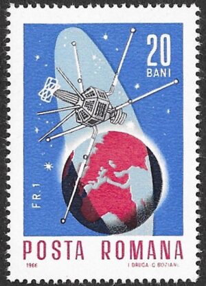 Romania. 1966 Space Projects. 20B. MNH. Mi2510