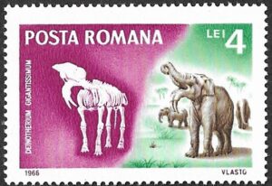 Romania. 1966 Prehistoric Animals. 4L. MNH. Mi2558