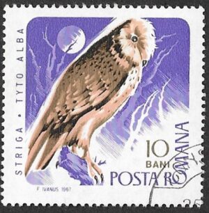 Romania. 1967 Birds of Prey. 10B. Cancelled. Mi2568