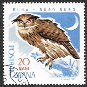 Romania. 1967 Birds of Prey. 20B. Cancelled. Mi2569