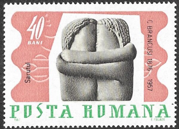 Romania. 1967 The 10th Anniversary of the Death of Constantin Brancusi. 40B. MNH. Mi2585